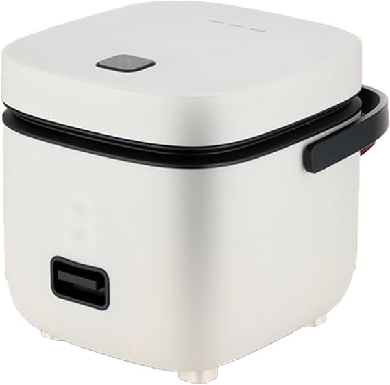 Rice Cooker And Steamer for 1, Mini Rice Cooker And Steamer Electric Bowl Cooker 1.2 L, Quick Preparation without Burning,White