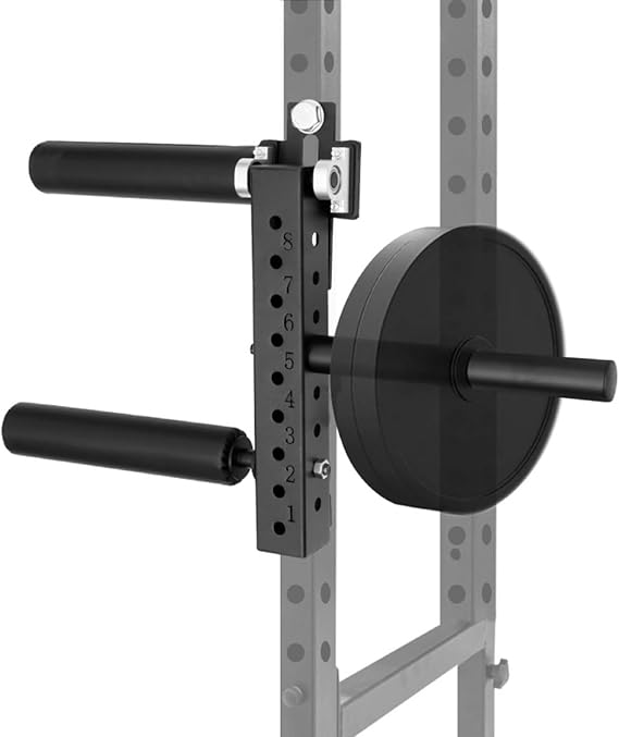 Leg Extension and Curl Machine for Home Gym, Adjustable Leg Press Attachment for Lower Body Muscle Training, Power Rack Mounted, Durable Design