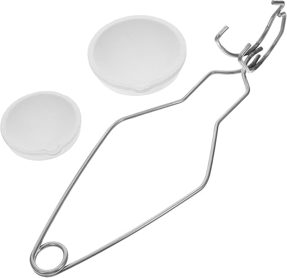 Ceramic Crucible Set with Long Crucible Tongs 3Pcs Metal Melting Bowls for Gold Silver Casting 100G 250G Jewelry Refining Tools for Precious Metals