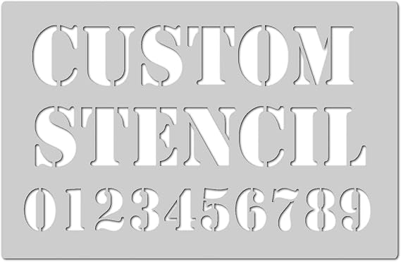 Ideal Stencils Custom Stencil - A3 Sheet Size, Any Lettering, Reusable Mylar, Ideal for Painting Any Surface