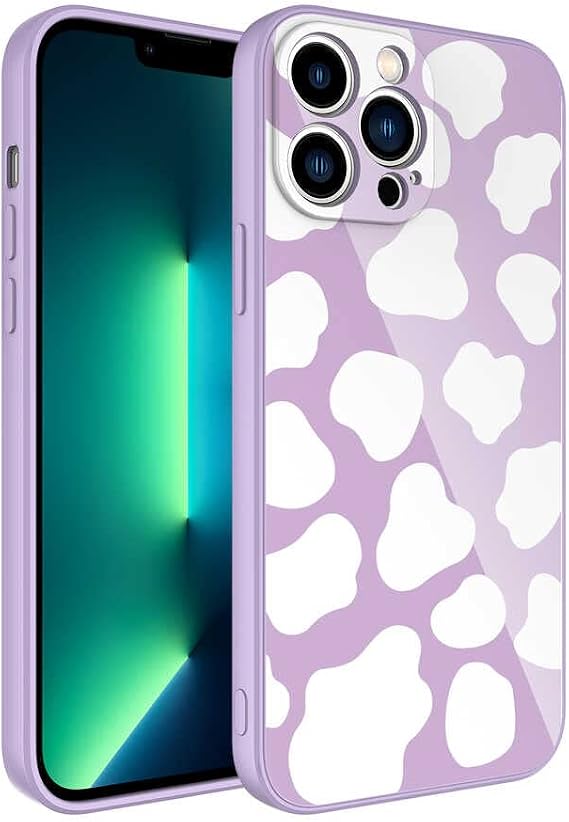 Elfia iPhone 13 Pro ile Uyumlu İç Kısım Kadife Kamara Korumalı Desenli Sert Silikon Kılıf, Epoksi No6