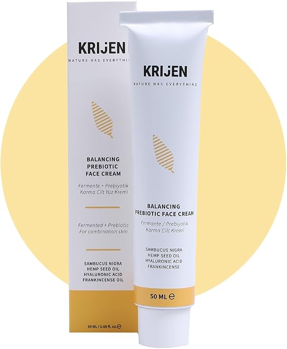 Krijen Nature Has Everything Kenevir Tohumu + Hyaluronik Asit | Fermente/Prebiyotik Karma Cilt Yüz Kremi 50 Gr