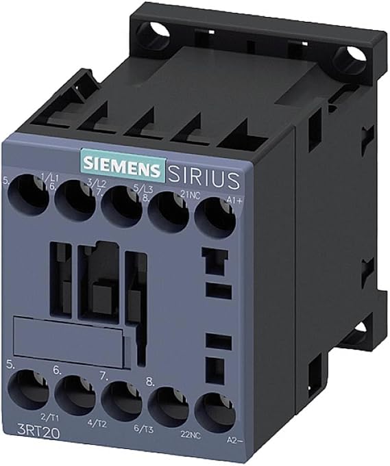 Siemens 3RT2016-1BB42 CONTACTOR, AC-3, 4KW/400V, 1NC, DC 24V, 3-POLE, SZ S00 SCREW TERMINAL, White