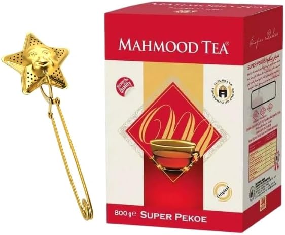 Seylan Pekoe Dökme Çay 800 gr ve Yıldız Tasarımlı Gold Paslanmaz Çelik Çay Süzgeci Bundle
