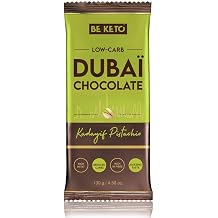 BeKeto Keto Dubai Chocolate 130g - Low Carb, No Added Sugar - Keto Friendly Pistachio Chocolate - Crunchy, Indulgent, Diet Treat