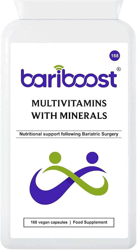 Bariatric Multivitamin | Bariatric Vitamins and Minerals | Vitamins for Bariatric Surgery Patients | Gastric Bypass and Sleeve Gastrectomy | Easy to Swallow Capsule (168)
