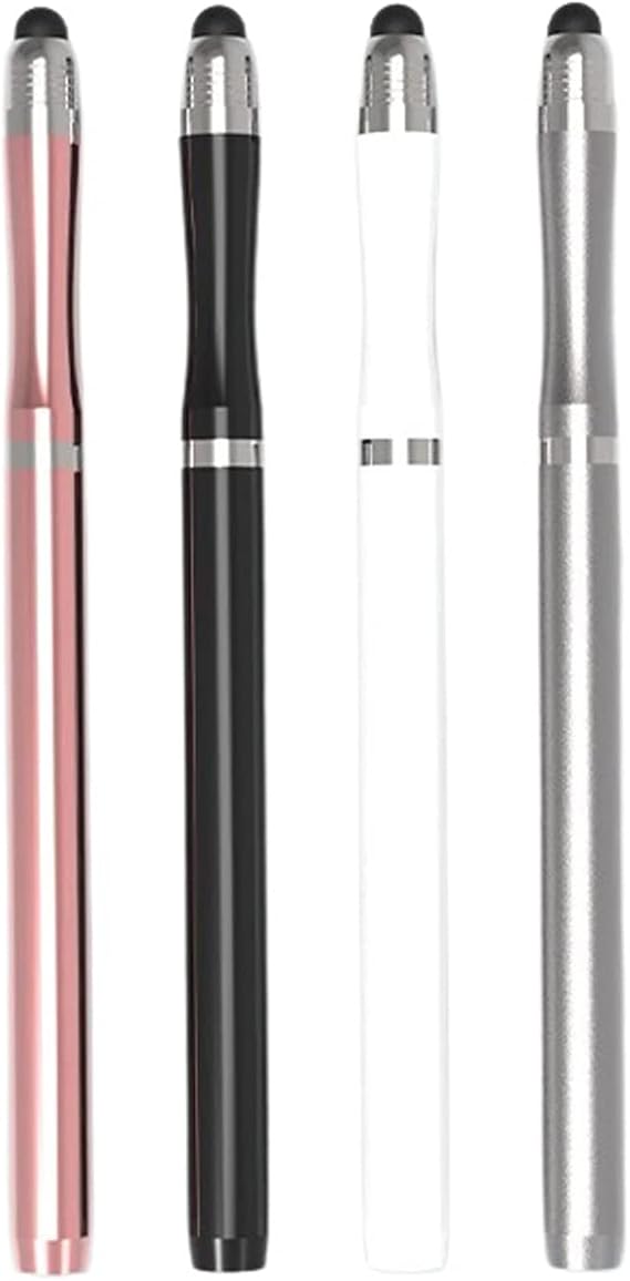Microcase Universal Telefon Tablet iPad 2in1 Disk Uçlu Stylus Pen Dokunmatik Kalem - AL3464 (Siyah)