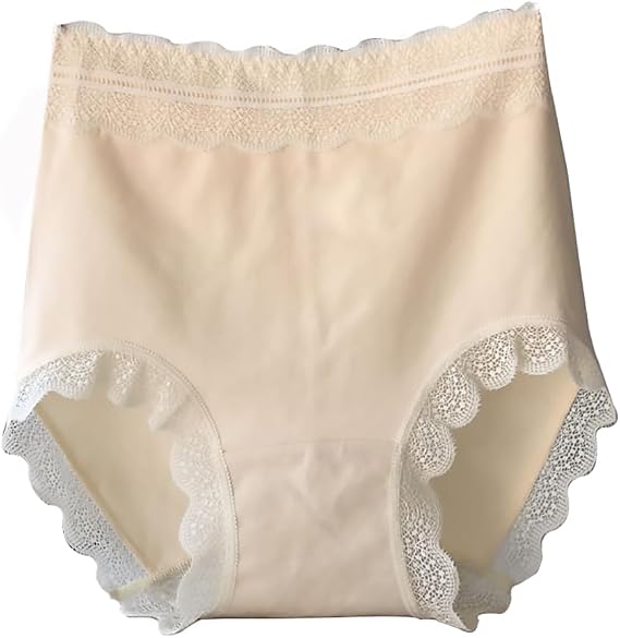 Women's Lace Standard Deep Shorts, High Waist Cotton, Beautiful Butt, Deep Crotch, Women's Underwear, Stretchy, Hip Lift, Skin-friendly, Soft, Inner, Uterine Warming