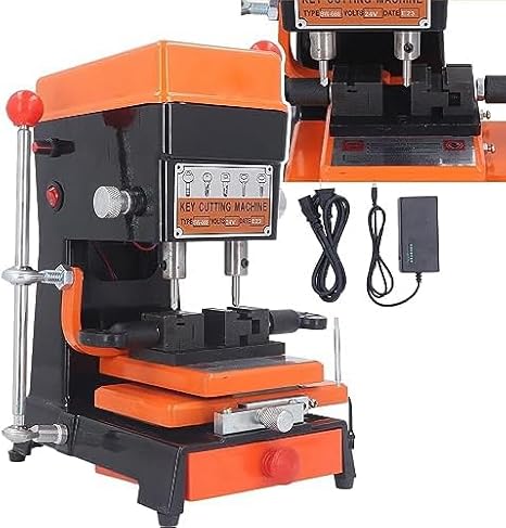 Key Cutting Machine - Professional Vertical Copy Duplicator with 5 Duplicating Types, Easy to Operate for Fast and Accurate Key Replication
