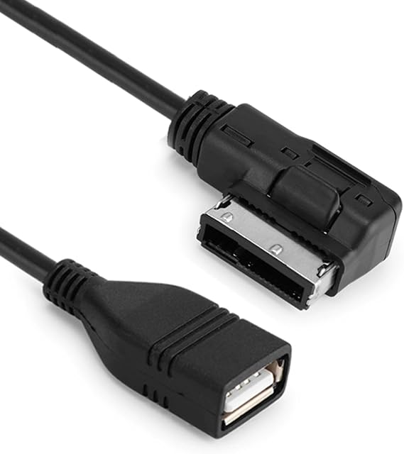 Cable Adapter for AMI MDI MMI AUX for Car VW AUDI A3 S4 A5 S5 A6 S6 A7 A8 Q5 Q7 R8 MP3 Cable Adapter USB Music Interface USB Charging Cable Transmits Audio From MP3 Players Phones Tablets Black