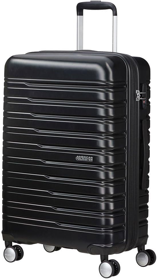 American Tourister Unisex Yetişkin Tekerlekli Valiz, Shadow Black, Siyah, 67 cm