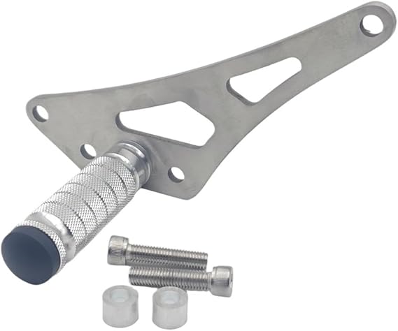 Single Left- Foot Lock Compatible With Sur-Ron Light Bee Stunt Bike - Stainless Steel & Black Mixed Color(StainlessSteelColor)