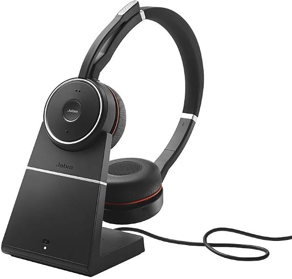 Jabra Evolve 75 MS Bluetooth Office Headset with ANC - Wireless - for PC, Laptop, Smartphone and Tablet