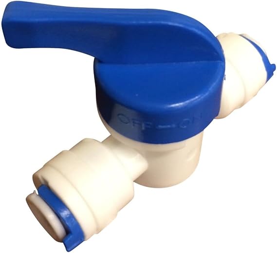 1/4" Inline Tap/Shut-Off Valve/Isolation RO Ball Valve for 1/4" Reverse Osmosis Fridge Freezer/Coffee Machine/Water Filter System