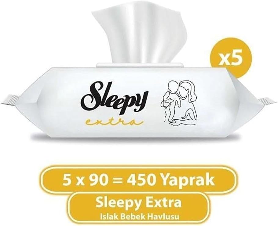 Sleepy Wet Wipes Extra 90 Pieces of 5