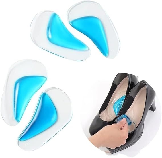 Ark Desteği Jel Düz Tabanlık Silikon Ayak Tabanı Boşluk Doldurucu 1 Çift