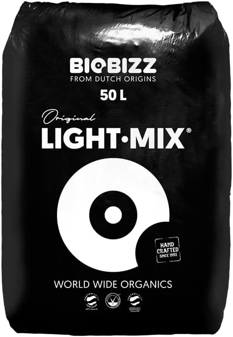 BIOBIZZ Light Mix 50L 20L & 10L Organic Soil Potting Compost Hydroponics Growing (50 Litre)
