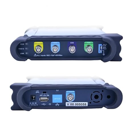 Hantek High Accuracy USB Oscilloscope Hantek DSO3064/A 4 Channel virtual Diagnostic Oscilloscope Digital Vehicle Maintenance 200MS/s 60MHz Oscilloscope(DSO3064A)