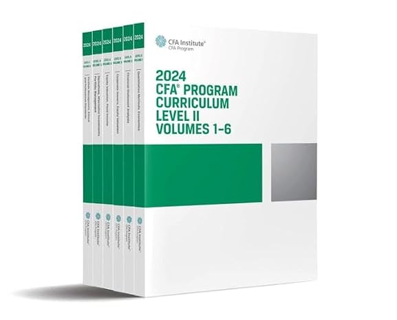 2024 CFA Program Curriculum Level II Box Set, Volumes 1 - 6 (Cfa Institute Program)