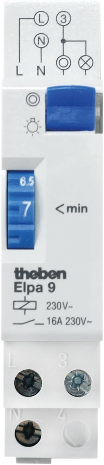 Theben 0090001 ELPA 9 stair light timer switch (TLZ) electromechanical REG