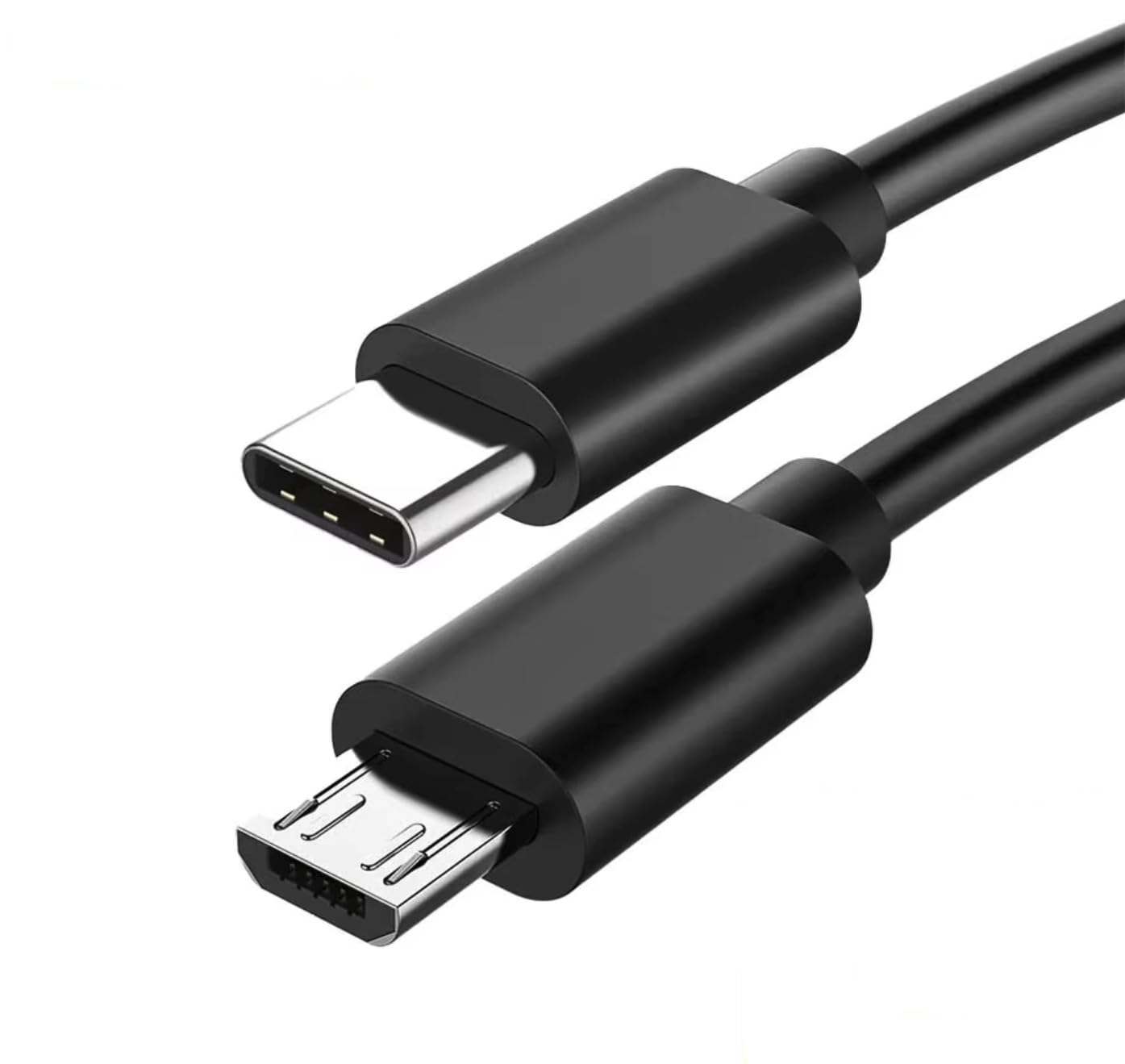 USB C to Micro USB Cable Micro USB to Type C - Works with Camera, Camcorder, SAT NAV, Dashcam, Power Bank, Portable Speaker, Mobile, Tablet, eBook reader, Portable Hard Drive and more 2M