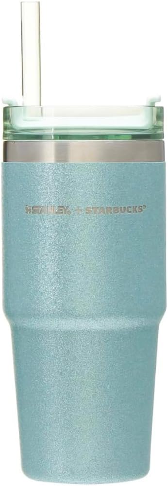 Starbucks Stanley Tumbler 3-Way Stainless Steel Tumbler Glitter Mint 16.1 fl oz 473 ml Stanley Mint