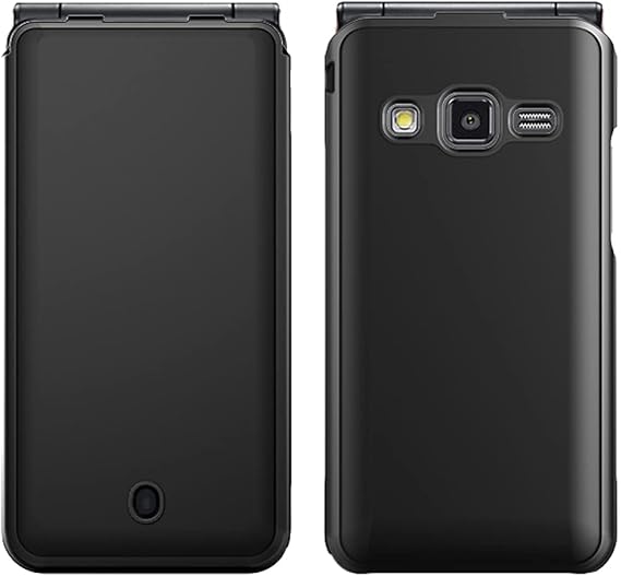 Shockproof Protective Hard Phone Case Protective Cover for Samsung Galaxy Folder 2 SM-G160 / SM-G160N / SM-G165N / SM-G1650 / SM-G1650 / SM-G1650W Matte Black