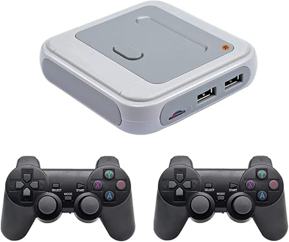 Wireless Retro Gameconsole, PSP Arcade Game Box TV Box Mini Built-In 30000 Game Console Classic Game for PS1 / N64 / DC, Children [Energy Class A]