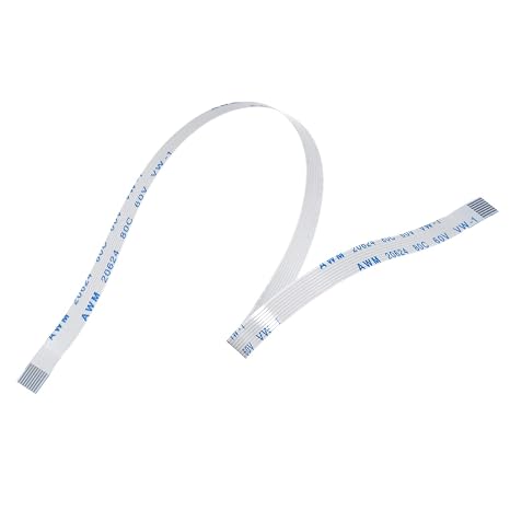 sourcing map FFC FPC Flat Flexible Cable, 8 Pin 0.5mm Pitch 200mm Long (A Type) for LCD 3D Printer Camera DVD TV Laptop Audio Pack of 10