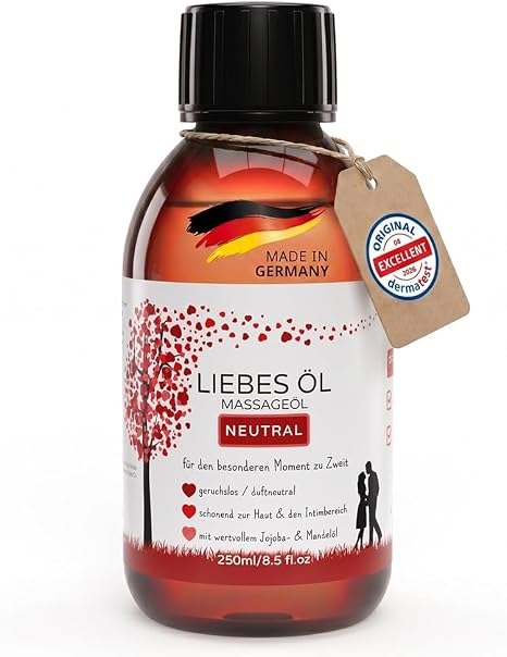 Massage Oil Love Oil for Erotic Massage Partner Massage Tantra 250 ml Nourishing Oil for Special Moments for Two