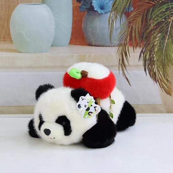 Panda Stuffed Animal,Cuddly Soft Plush Toy,Plushies Animals Toys, Soft Filled Cushion Cute Panda Plush Doll for Boys and Girls Holiday Birthday Gifts 25CM（B）