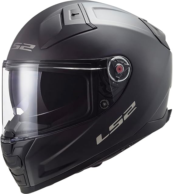 LS2 Integralhelm FF811 VECTOR II 2 Fiberglas mit Sonnenblende und Max Vision Pinlock ECE 22.06 Farbe SOLID schwarz matt
