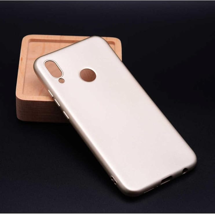 bbtech Huawei P20 Lite Mat Soft Kalite Silikon Kılıf Gold;Gold