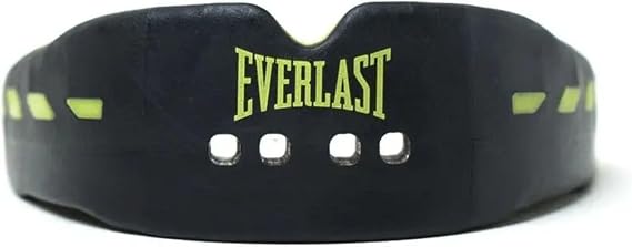 Everlast Evershield Double Gum Shield Black/Green, Boxing & Rugby