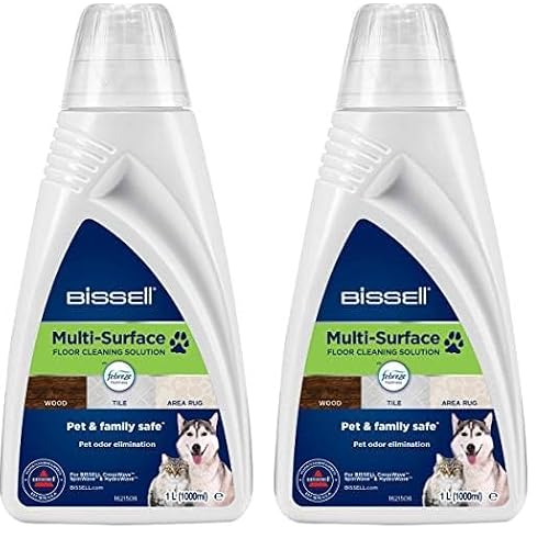 BISSELL Multi-Surface Pet Cleaning Products For Your Hardwood Floors Hardwood Floors Tiles Laminate Floors Rugs & Carpets Removed Stains and Refreshed 1L For CrossWave Series 2550
