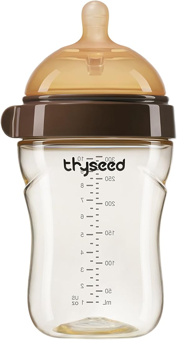 Thyseed PPSU Natural Breast-like Feeding Bottle 3-7 Months, 10 oz, 1 Pack