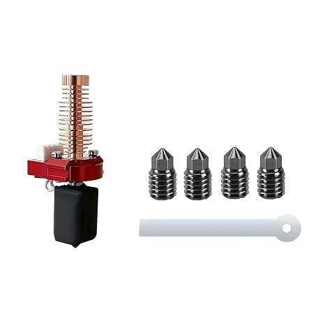 Hotend for Flashforge Adventurer 5M / 5M Pro 3D Printer with 0.25,0.4,0.6,0.8mm Hardened Steel Nozzle High Flow Hot End Kit