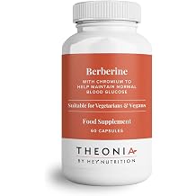 Theonia by Hey Nutrition Berberine Supplement with Organic Ceylon Cinnamon – Supports Metabolic Balance & Circulatory Wellness – Non-GMO, Vegan – 60 Capsules