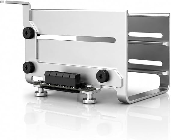 ZimaBoard 2-Bay HDD Rack Tray for ZimaBoard 2, Aluminum Alloy Dual 3.5" Hard Drive Mounting Bracket, Compact NAS/Home Server Frame, Easy Installation, Cable-Friendly Layout, Silver