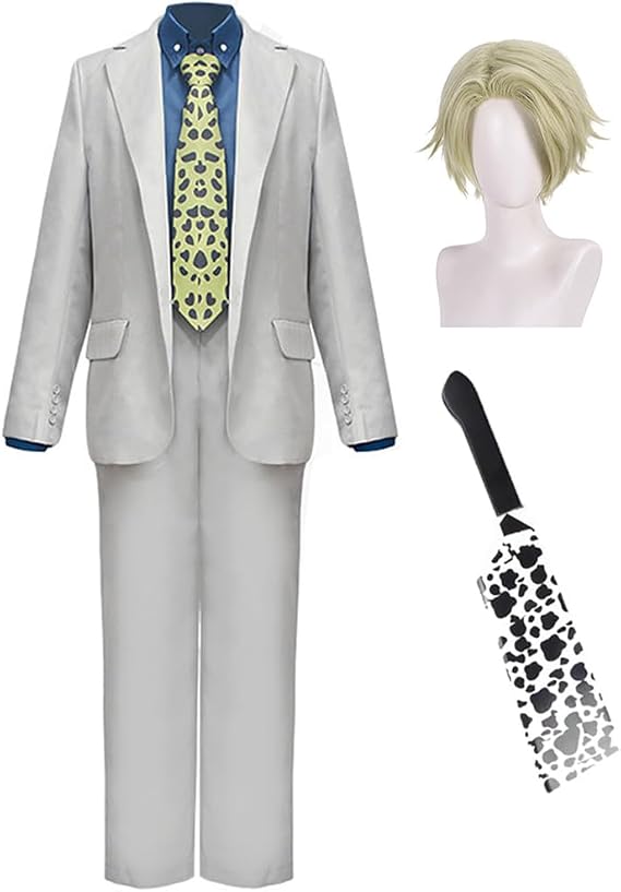 Anime Cosplay Costume with Wig - Gojo Satoru/Itadori Yuuji/Fushiguro Megumi Cosplay Outfits Suits Halloween Carnival Full Set Clothes Props