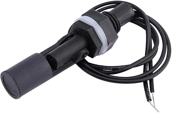 Oumefar 1pcs Liquid Float Switch Side Mounted Water Level Sensor Horizontal Plastic Liquid Float Sensor for Aquarium Tank