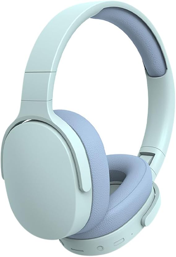 Bluetooth Kulaklık, Kulak Üstü Mikrofon, Küçük Kafa İçin, Kablosuz, 22 Saat Çalma Süresi, Gürültü Önleyici, Katlanabilir, Telefonlar, Ped, Tablet İçin (Mavi)