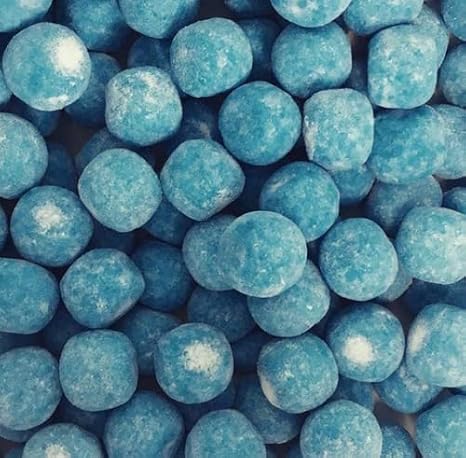 Blue Raspberry Bon Bons Retro Sweets Fruit Flavour Chewy 1KG Share Bag Traditional
