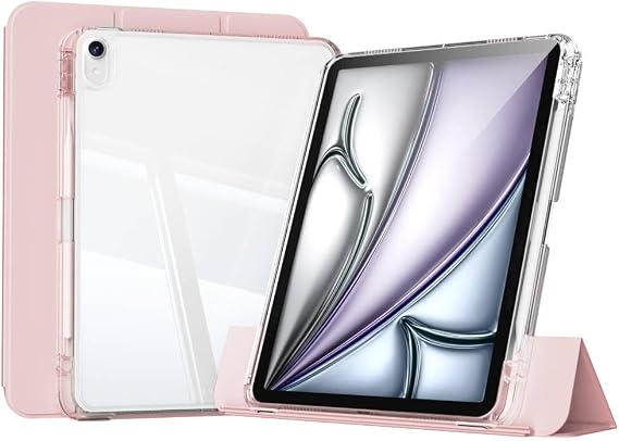 UnDePlus iPad 7. / 8. / 9. Nesil 10.2inç ile uyumlu Kılıf Kalem Bölmeli Akrilik Şeffaf Ayrılabilir Case
