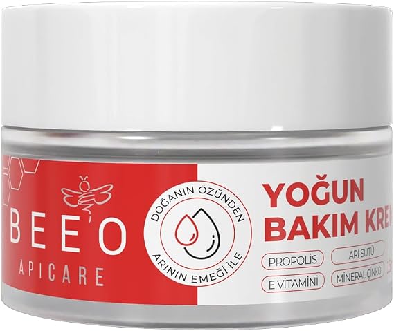 Bee'o S.O.S Yoğun Bakım Kremi, Propolis, Arı Sütü, E Vitamini , 15 ml