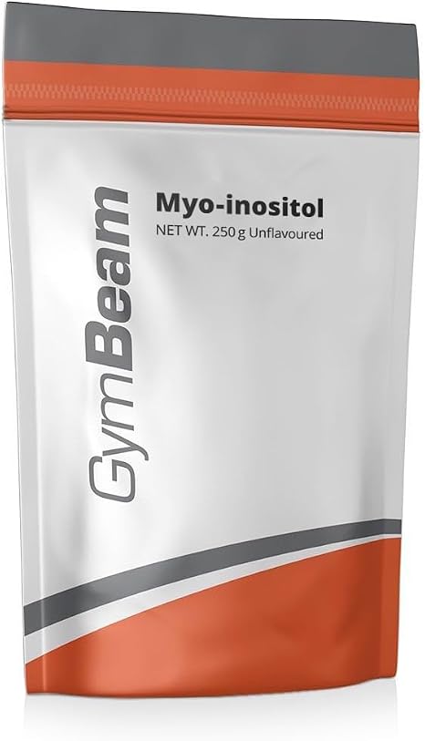GymBeam Myo Inositol - Inositol Powder for Women Vitamin B8 Alternative to Support the Menstrual Cycle and Hormonal Balance Vegan No Sweeteners or GMOs 250 g