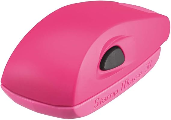 Stamp Colop Stamp Mouse 30 Custom (47 x 18 mm - 5 Lines) with Individual Text Plate Pink