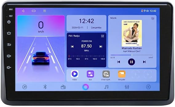 9 İnç Android Multimedya CarPlay Android Auto Navigasyon Kameralı 8GB RAM 128GB - Honda City 2021-2024 ile uyumlu