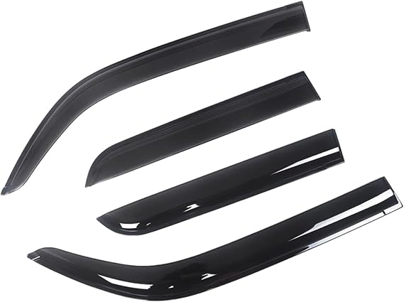 DHONDT Car Wind Deflectors for Kia RIO 2012-2016 Hatchback Shields Visors Rain Deflectors Side Window Deflectors Door Visor Car Accessories