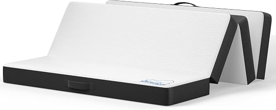 wowttrelax Folding Mattress Double With Washable Cover, 135x190x15cm
